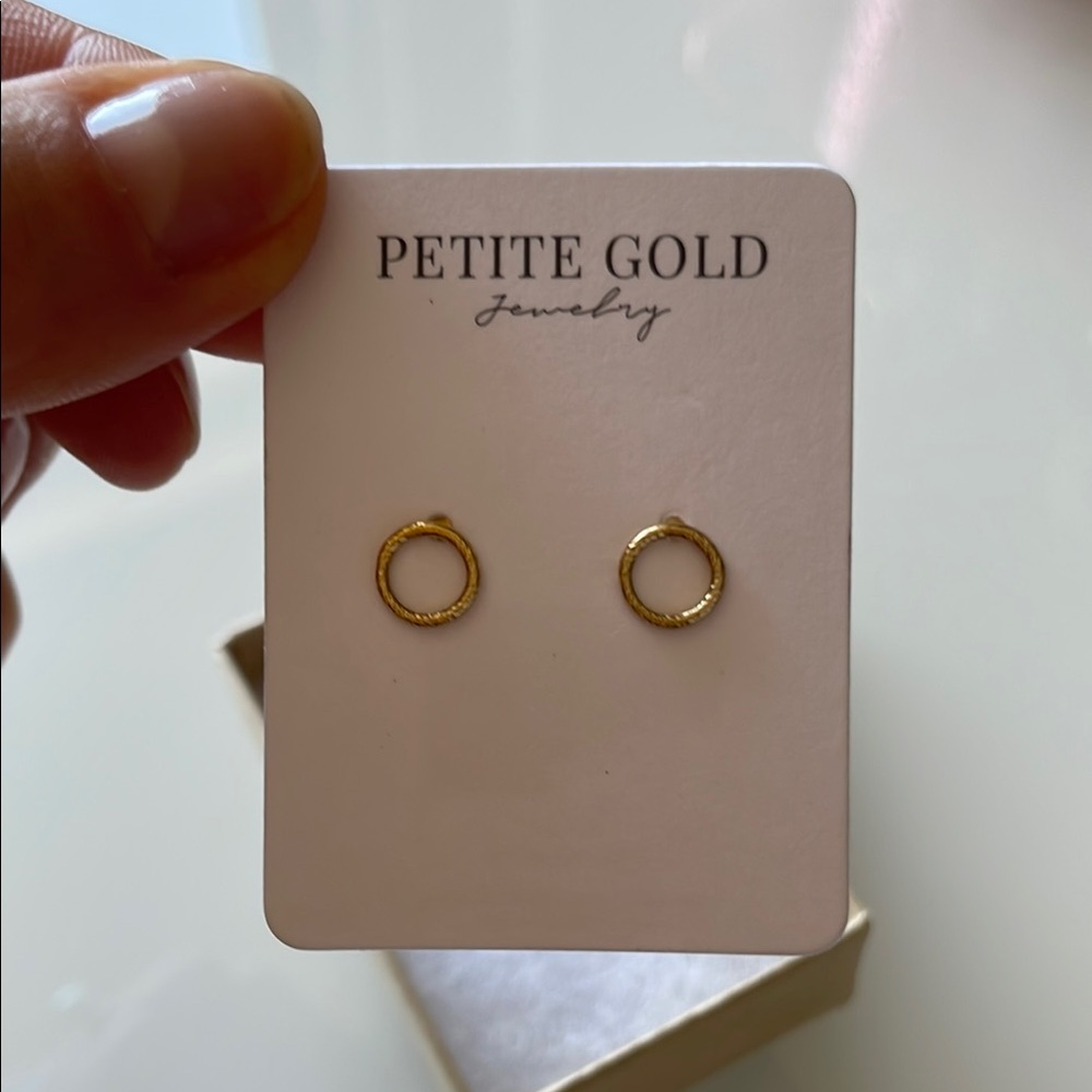 Gold Hoop Earrings - Picture 2 of 8